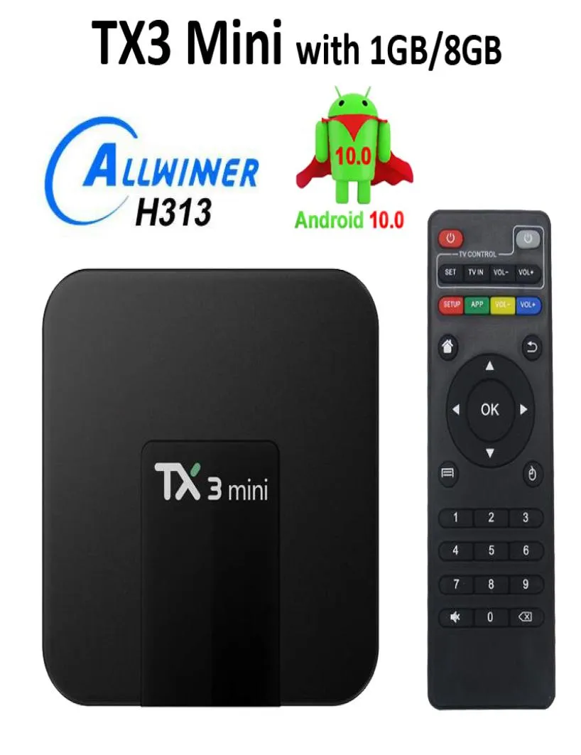 TX3 MINI 2GB 16GB Android 10 TV Box ALLWINNER H313 QUAD CORE ULTRA HD H265 4K Stream Media Player Better MXQ PRO X96MINI S9228541299