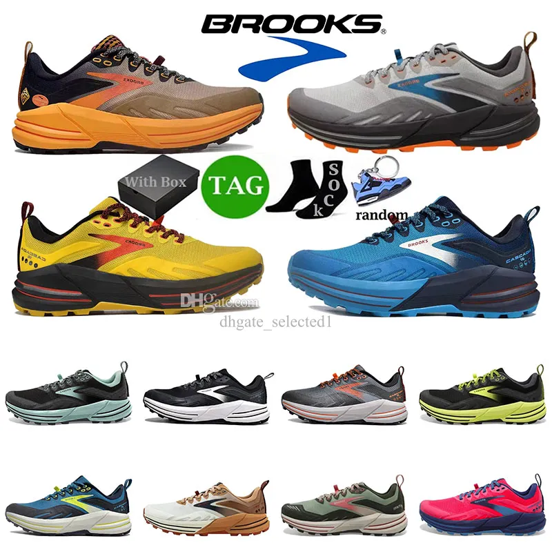 Runners Brook Cascadia 16 chaussures de marque sport Brooks chaussures de course Launch 9 Hyperion Tempo triple noir blanc hommes femmes baskets hommes formateurs coureurs avec boîte