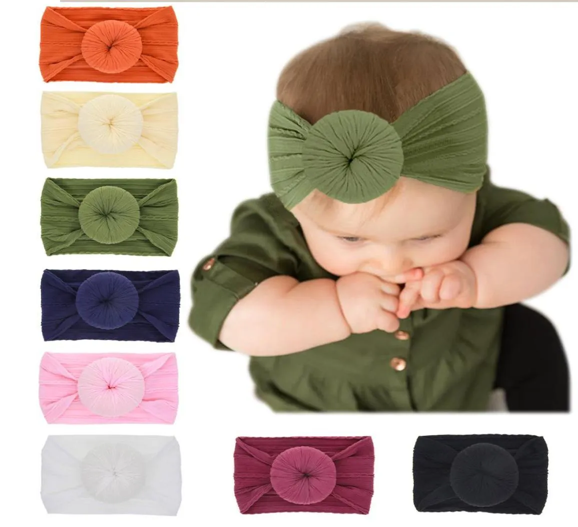 Bébé bandeaux Donuts Bandes de cheveux Mignon Nylon noeud bandeau enfants Filles bandeaux Enfants Accessoires De Cheveux beignet Boule Chapeaux6490267