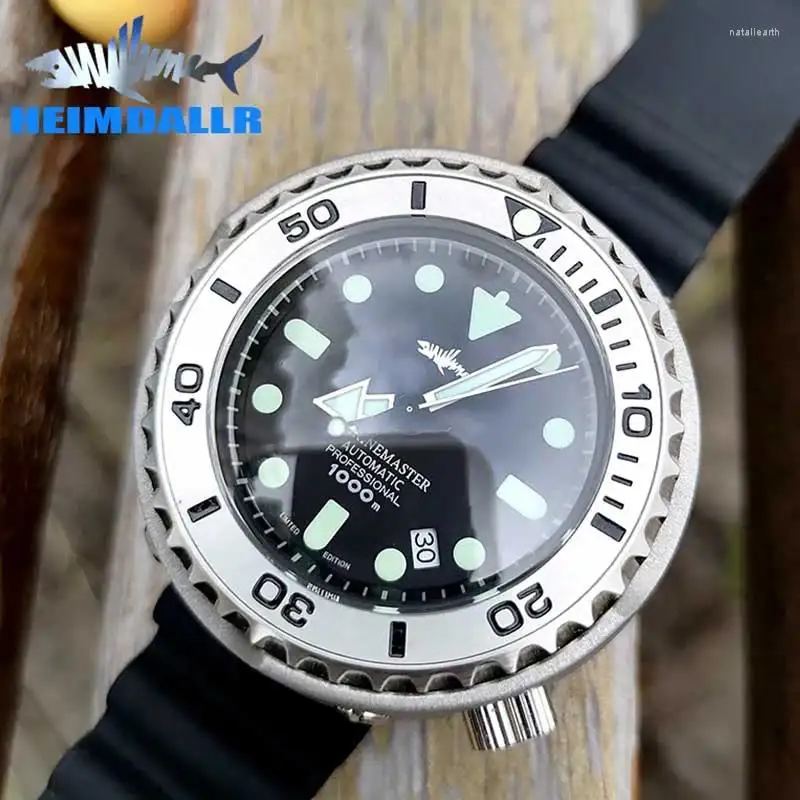 Wristwatches HEIMDALLR Watch Diver NH35A Mechanical Wristwatch Men C3 Super Luminous Automatic Watches 1000M Waterproof Luxury Man's