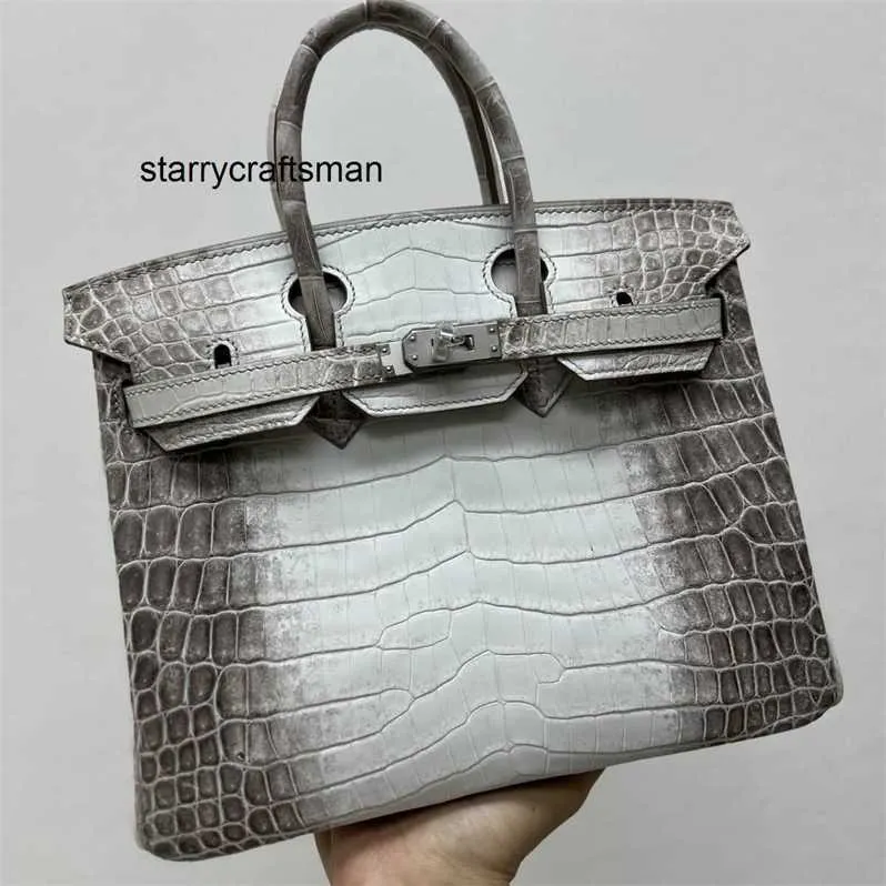 Sac à main femme en cuir véritable L Crocodile sac femme peau de l'himalaya mode 25 cuir véritable grande capacité poche HONC