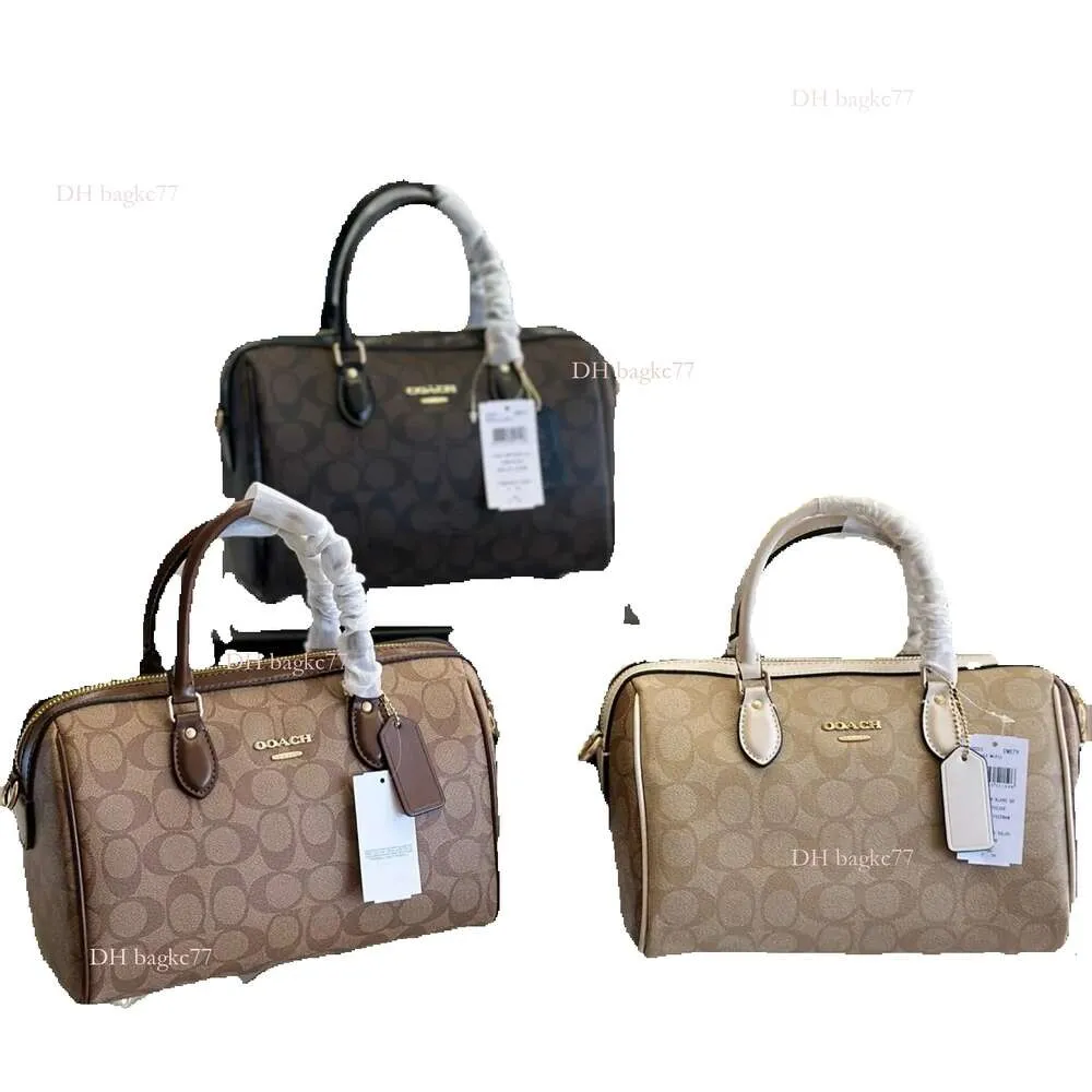 2024 Femmes Hommes Blanc Designer Fourre-tout Boston Sangle Ronde Tronc Épaule Duffle Sacs De Voyage Poignée Supérieure Mode Cuir Sac À Main Bandoulière Mini Duffel Sac