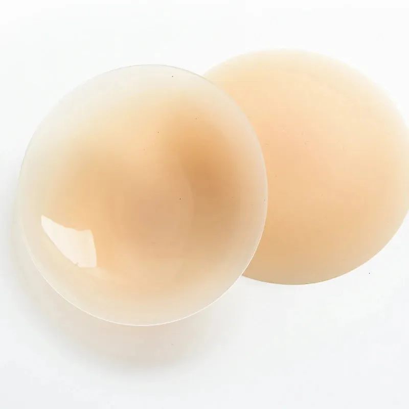 Icke -underhäftande bh -fodernippel täcker pasties återanvändbara silikon bröst kronblad bröstklistermärken ingen show boob bandinsatser för kvinnor 240305