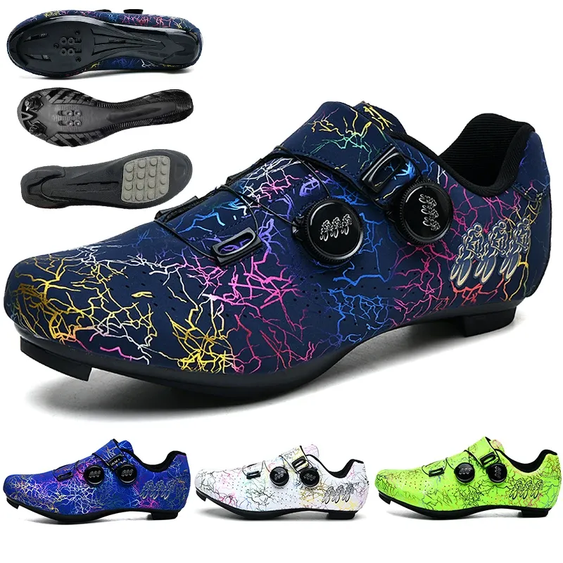 Shoes New Cycling Shoes Men Comfortable and Lightweight Spd Selflocking Road Cycling Sports Shoes Outdoor Mtb Mountain Cycling Shoes