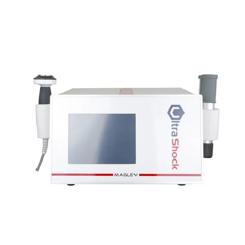超音波療法デバイス2 in 1ボディ療法疼痛緩和装置超音波衝撃波装置用の超微妙な理学療法機ハンドル
