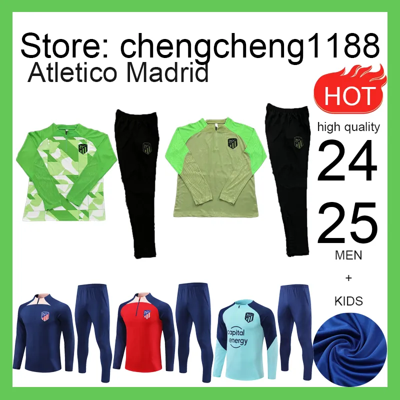 2023 2024 Vuxen Male and Kids Madrid Tracksuit Chandal Futbol Soccer Training Suit 22 23 24 Atletico Tracksuits Set Men Camiseta de Football Suit