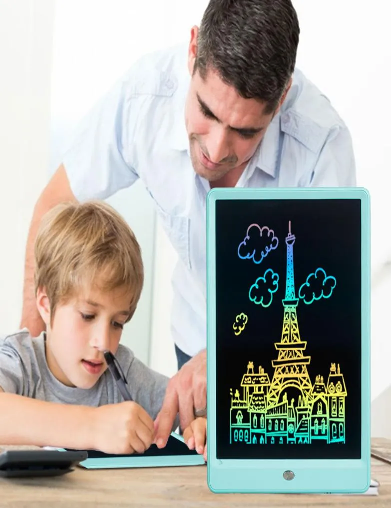 Nouveau tableau d'écriture manuscrite couleur haute luminosité 10 pouces tablette LCD lcd enfants 039s tableau de message de peinture pour l'enseignement et l'apprentissage office3043859