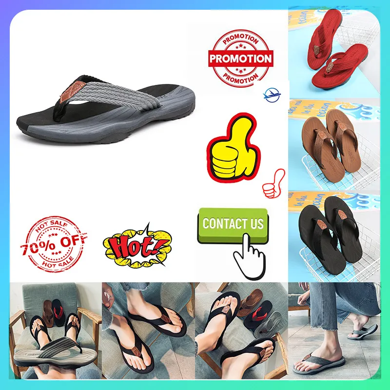 Designer Casual Slides Slippers Heren Dames antislip slijtvast gewicht ademend superzachte zolen flip flop Platte strandsandalen GAI