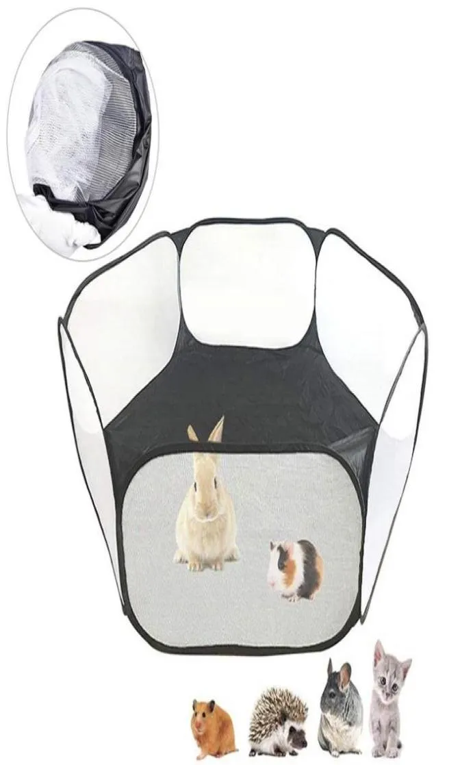Trasportini per gattiCasse Case Tenda per cani in tessuto Oxford di alta qualità Tenda pieghevole portatile per animali domestici Recinzioni esagonali per esterni di grandi dimensioni W1569747