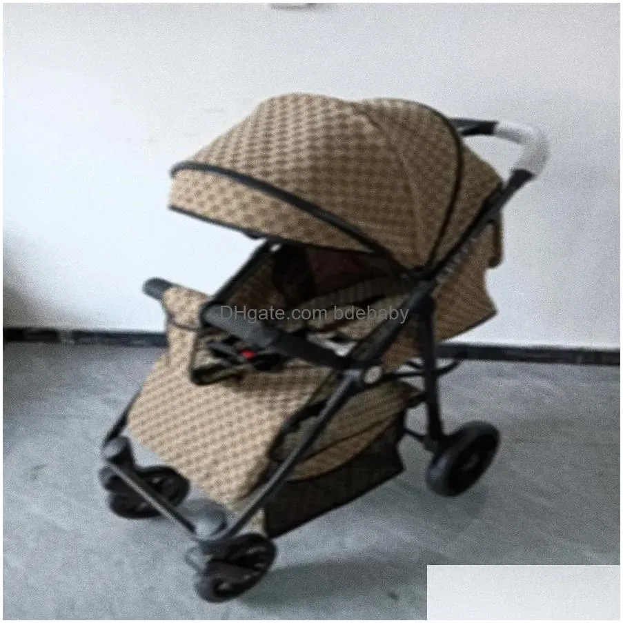 DHgate Luxury Single Designer Baby Stroller with Soft Comfort Portable Safety Travel System Baby Kids Maternity
