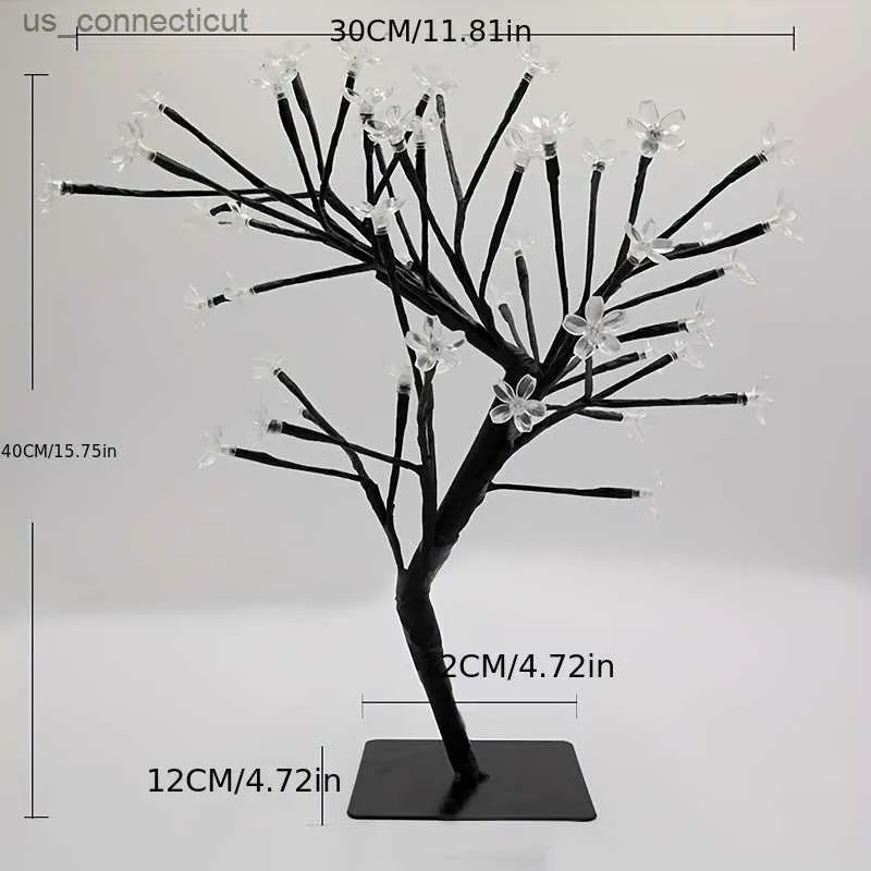 Table Lamps Bonsai Tree LED Light Room Decor Night Light USB Small Table Lamp For Dining Table Decoration Bedroom Atmosphere Decoration Autumn Thanksgiving De