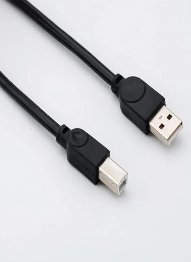 USB 20 A штекер B штекер Кабель для печати 15 м B Чистая медь Черный квадратный кабель для передачи данных принтера4790697