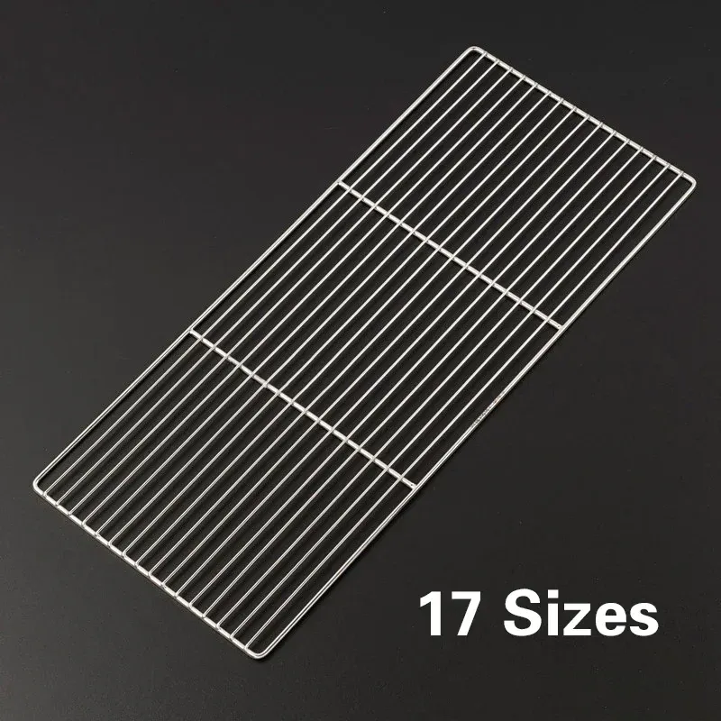 Meshes Nonstick Barbecue Grill Wire Mesh Stainless Steel Barbecue Net Square BBQ Rack Grate Grid For Camping Picnic Accessories