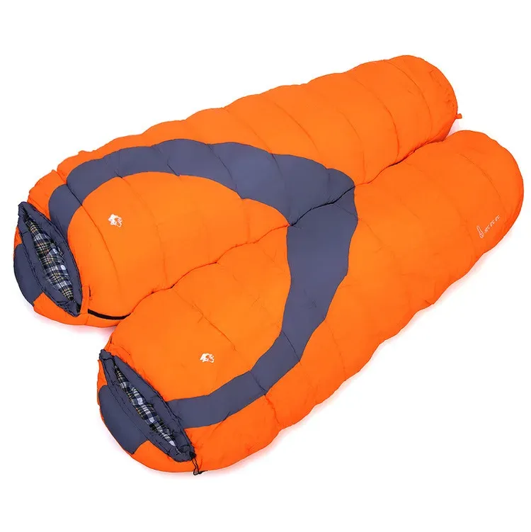 Gear Jungle King 2017 New Autumn Winter Outdoor Climbing Camping Equipment 10 Warm Sleeping Bag Can Be Spliced Cotton Sleeping Bags