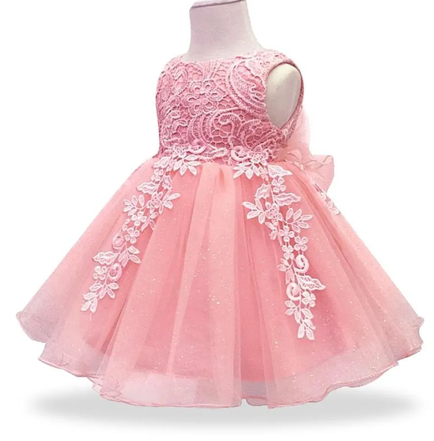 Baby Girls Dress Lace Flower Christening Gown Baptism Clothes Newborn Kids Girls 1yrs Birthday Princess Infant Party Costume4267469