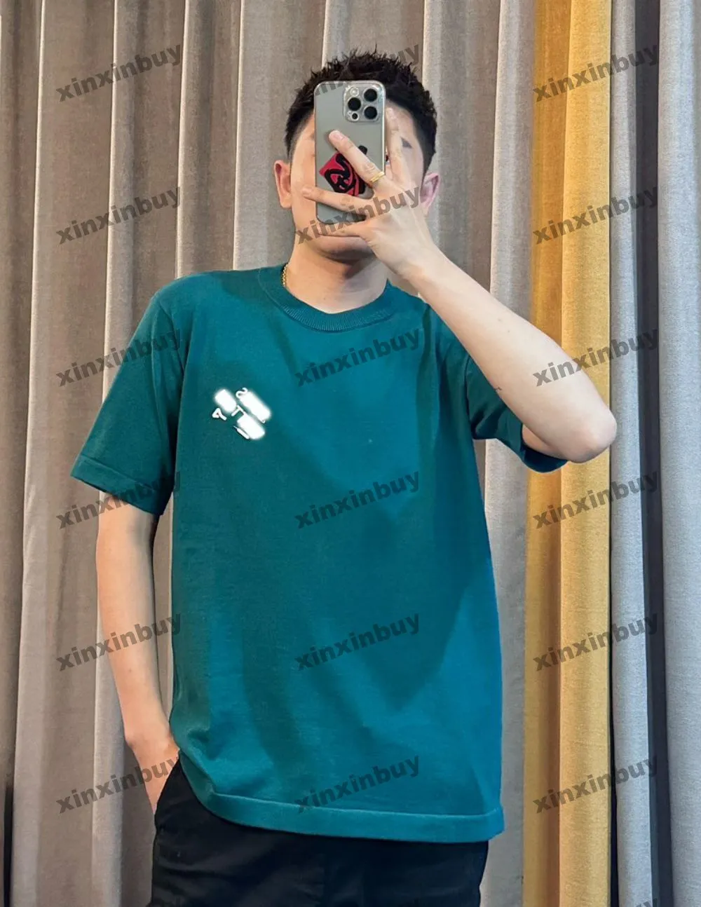 Xinxinbuy Homens Designer Tee Camiseta 2024 Itália Pin Carta Bordado Malha Manga Curta Algodão Mulheres Cinza Preto Branco Verde Vermelho Azul M-3XL