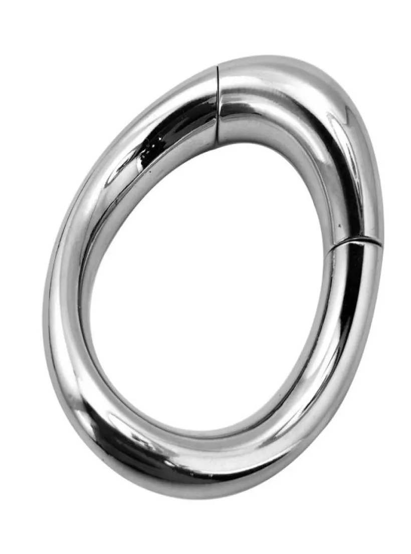 Magnetiskt rostfritt stål cockrings penis bondage lås kuk ring tung manlig metall boll scrotum bårfördröjning utlösning bdsm sex8545961