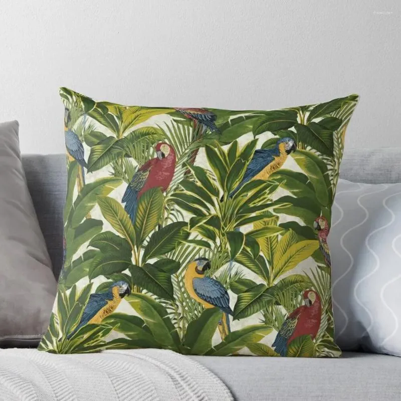 Oreiller Jungle perroquet motif taies d'oreiller pour oreillers couvertures de luxe