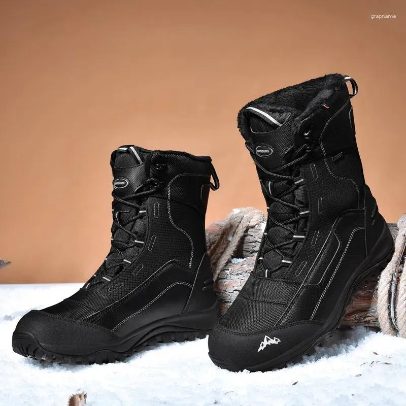 Fitness Schuhe Wasserdicht Wandern Männer Winter Outdoor Turnschuhe Für Schnee Stiefel Plüsch Berg Frauen Tourismus Jagd