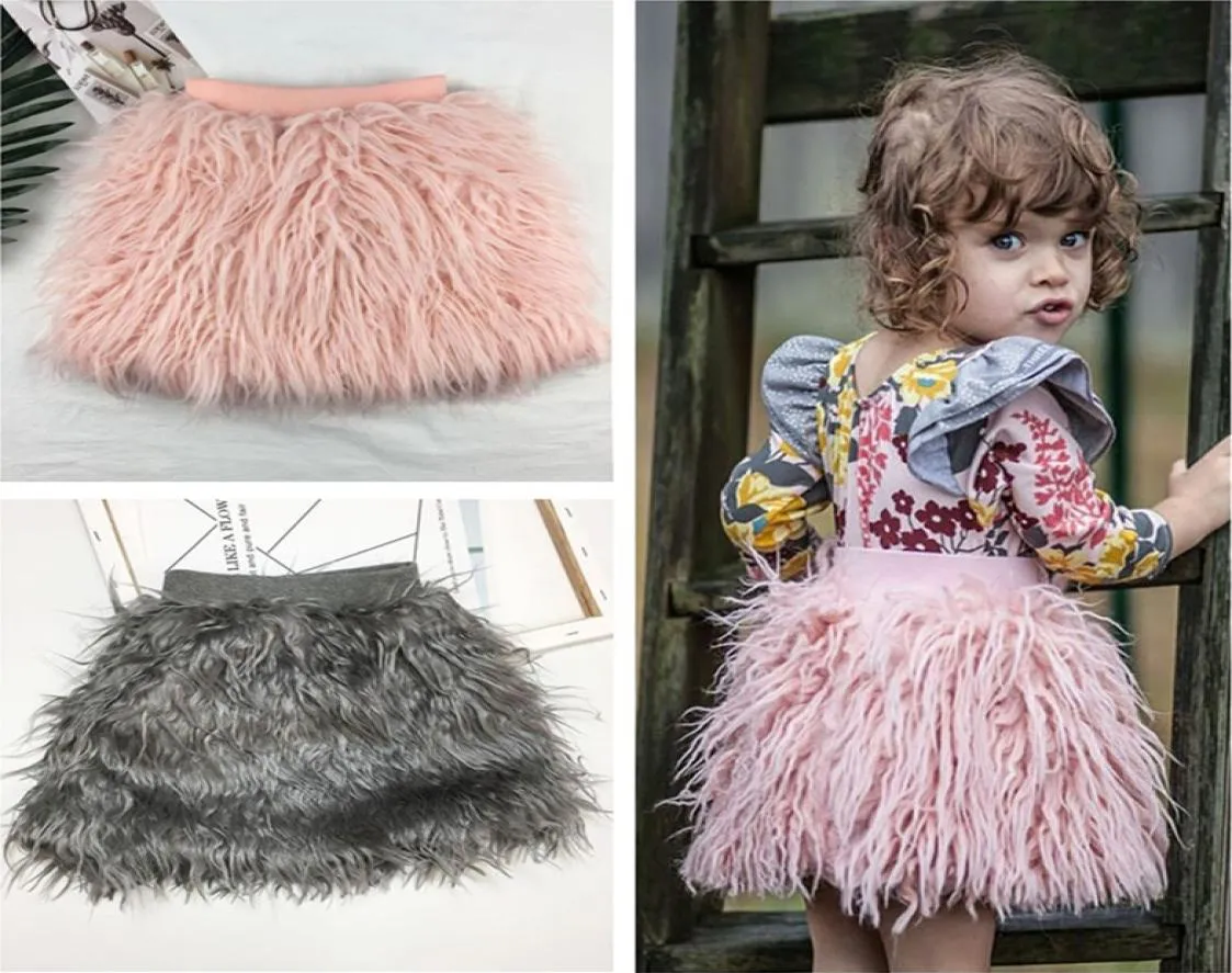 Bebê roupas de moda crianças roupas autume inverno novo bebê meninas princesa saias imitação velo saias algodão lã childre4479758