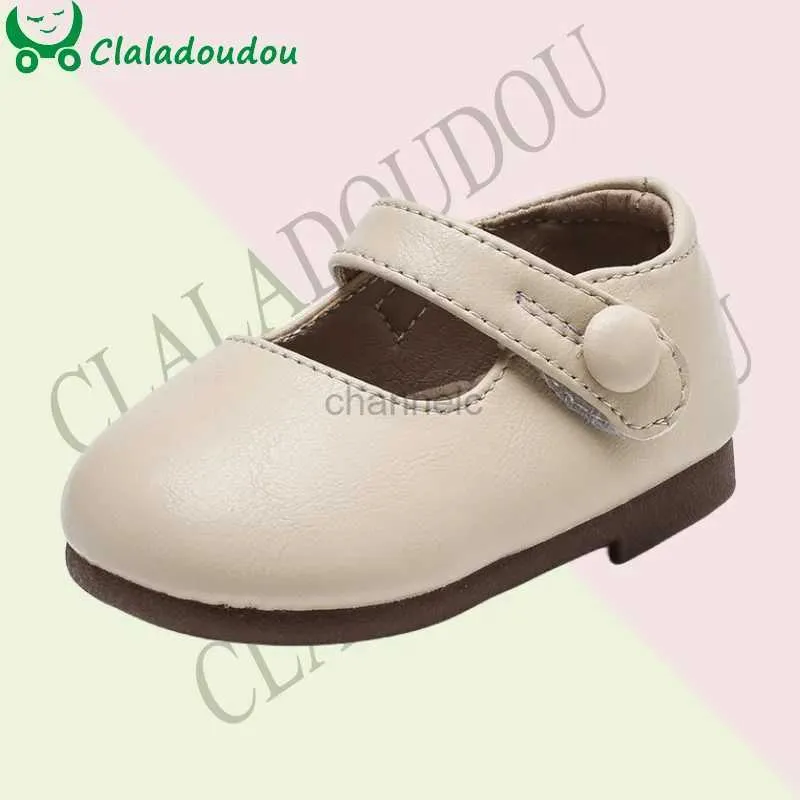 First Walkers Brand Claladoudou little girls spring shoes plain color British shoes stylish dress for 0-3-year-old little girls wedding 240315