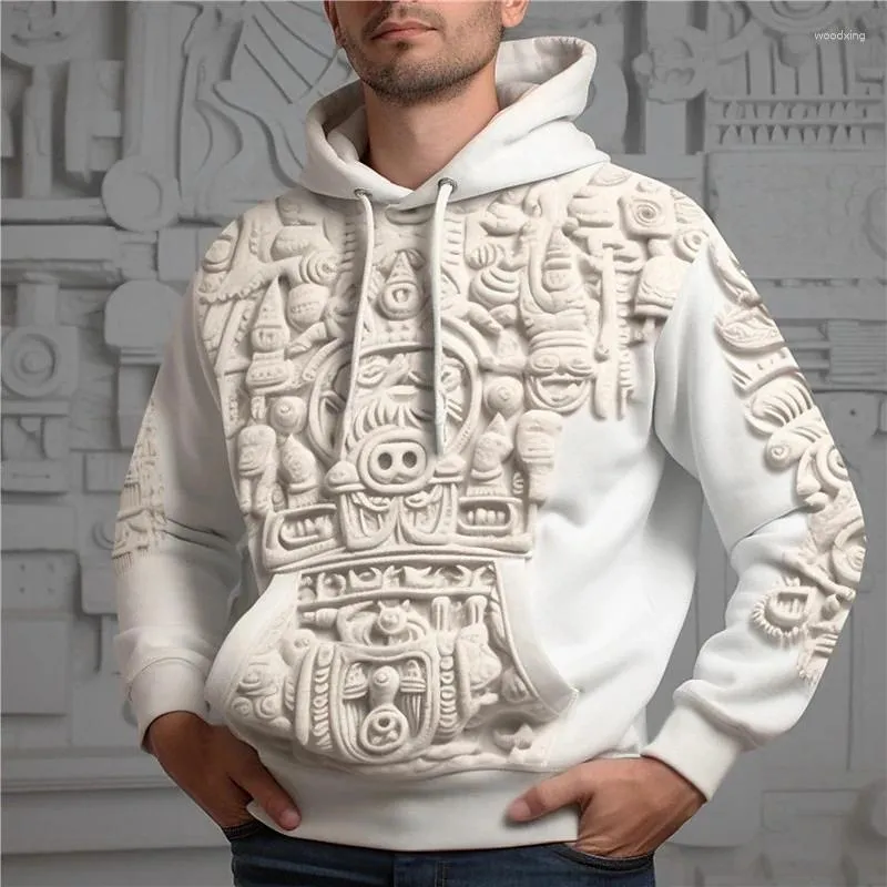 남성용 후드 패션 패션 3D 남성 Y2K 개인화 까마귀 매일 레저 스포츠 스트리트 형식 착용 대형 크기 스웨트 셔츠 남성 탑