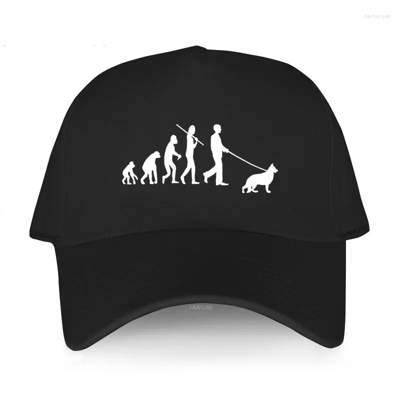 Ball Caps Przybyły mężczyźni w stylu harajuku kobiety letnia kapelusz ewolucja na zewnątrz owczarka niemiecka dla dorosłych nastolatków klasyczny vintage czapka baseballowa