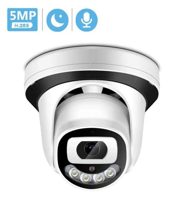 Outras câmeras CCTV 5MP 3MP Dome IP Camera Alerta Humano 48V POE DC12V Segurança CCTV Câmera Áudio Visão Infravermelha 1080P RTSP Xmeye P21279459