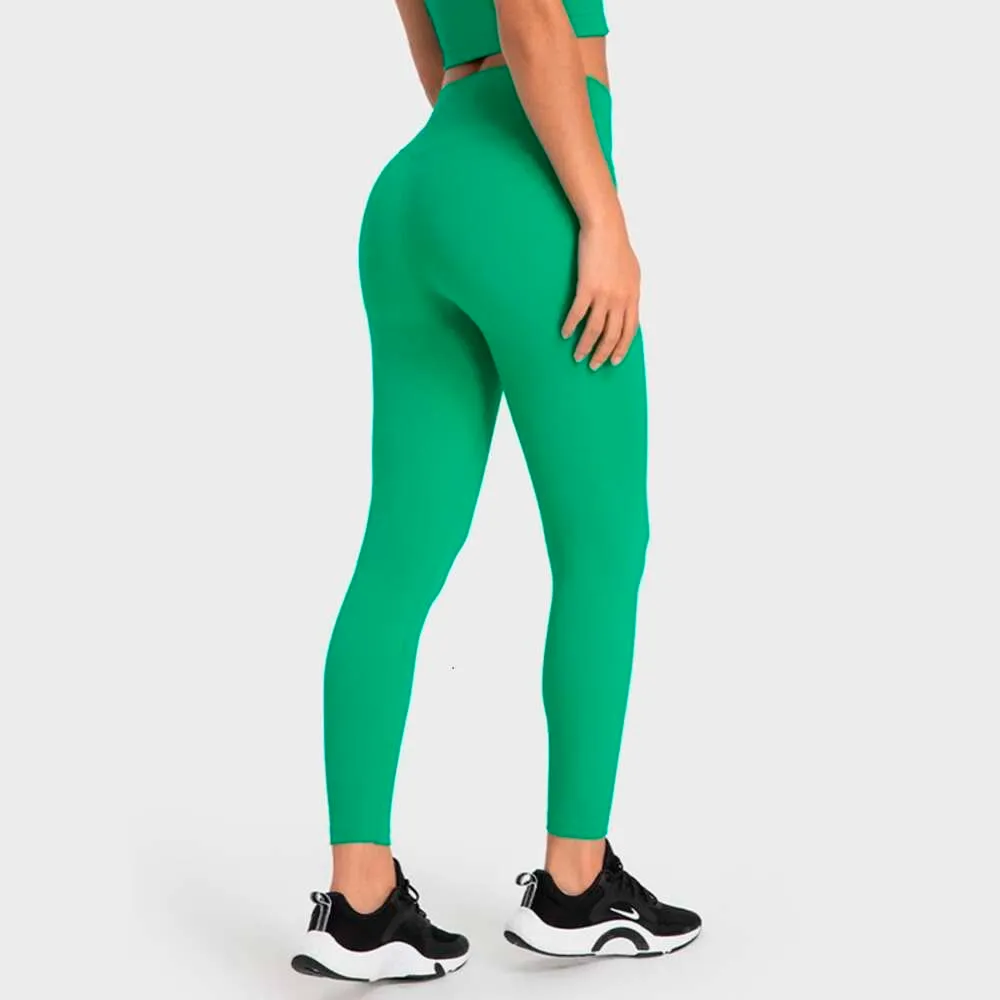 Lu Pant Align Lemon Sale Fiess Scrunch Women Hot High Waist Yoga Pants Gym Workout Tights Push Up Soft Sportsレギンスランニングスポーツウェア