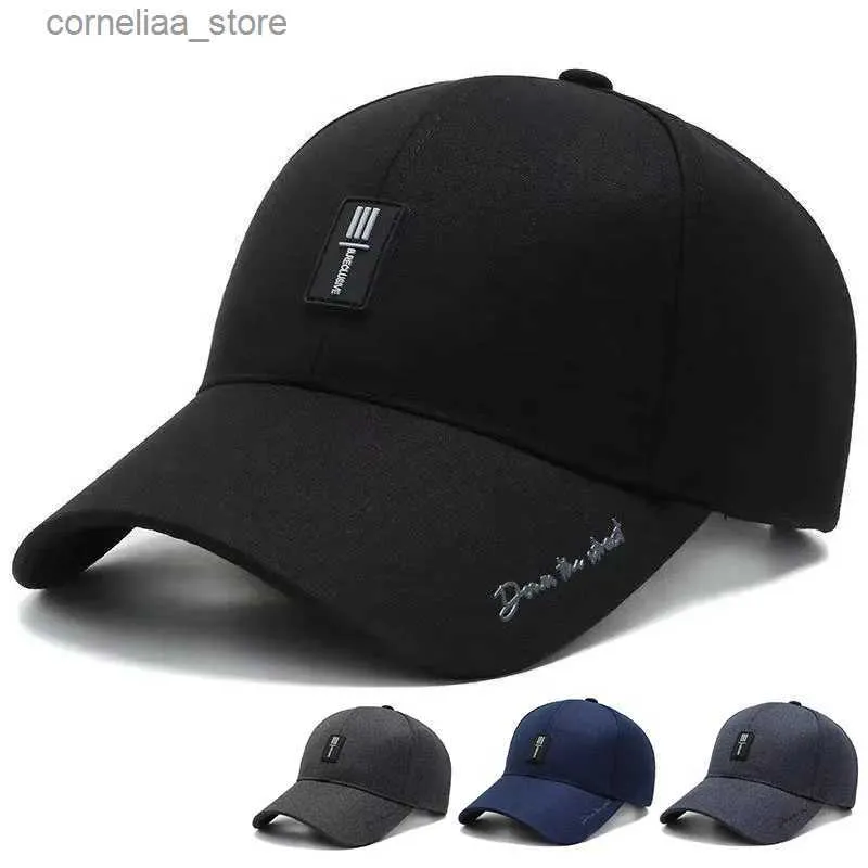 Бейсбольные кепки Модные хип-хоп дикие бейсболки для пожилых людей Snapback кепки Мужчины спорт на открытом воздухе досуг шляпы для гольфа хлопок регулируемые шляпы папы gorrasY240315