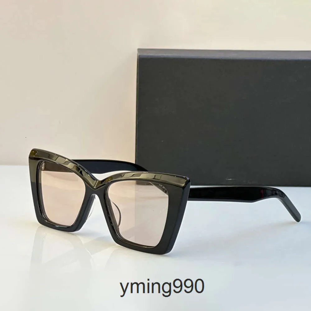 American Eye szklanki Saint Frame Laurents Okulary przeciwsłoneczne Sl ysl Nowe europejskie okulary przeciwsłoneczne Styl octan dla wysokiej jakości kobiet jego kobiecy kota moda tre1q