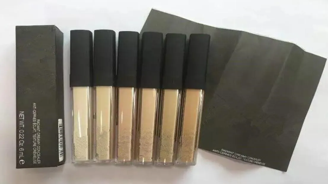 Ny strålande krämig concealer Liquid Foundation Sex färger för att välja Makeup 1PCS2103809