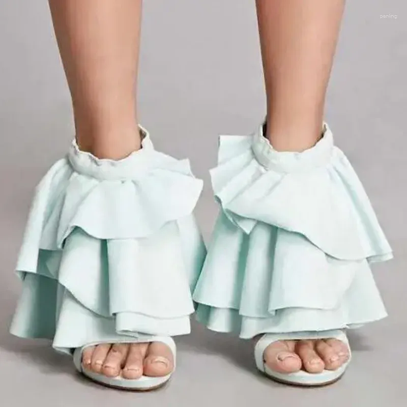 Sapatos de vestido 2024 verão mulheres nude peppermint verde cor sólida zip de volta aberto dedo do pé stiletto salto doce sandálias altas senhora 42