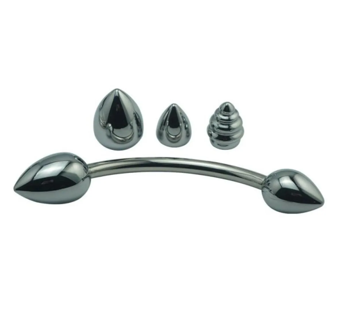 Ganci anali in metallo sostituibili a quattro sfere Butt plug Strap su giocattoli sessuali per coppie con stimolazione dell'ano9394744