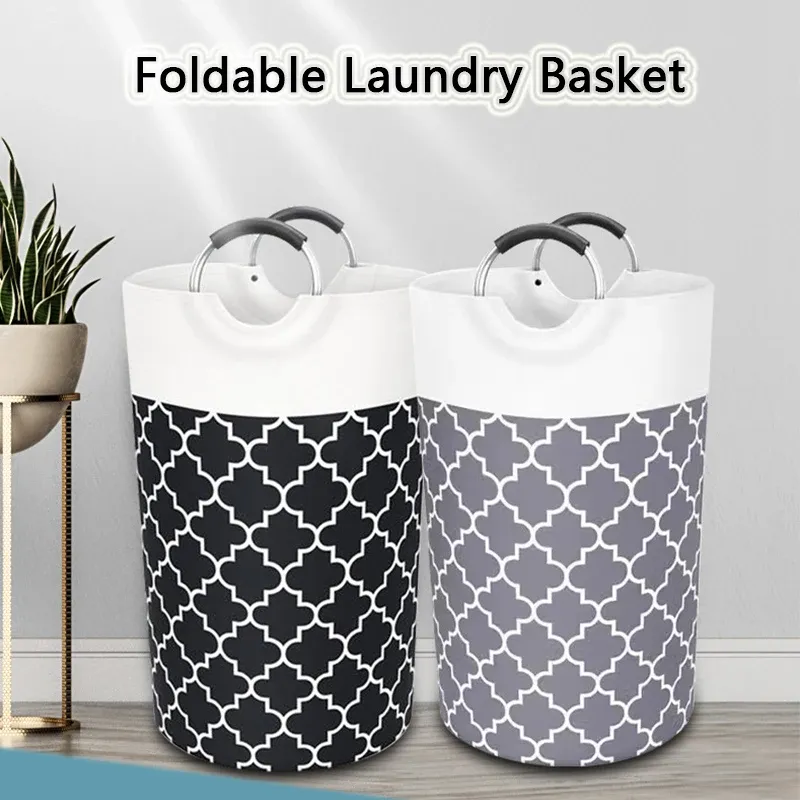 Baskets Foldable Large Laundry Basket Waterproof Organizer Bucket Clothes Toys Bathroom Storage Dirty Laundry Hamper Household Bedroom