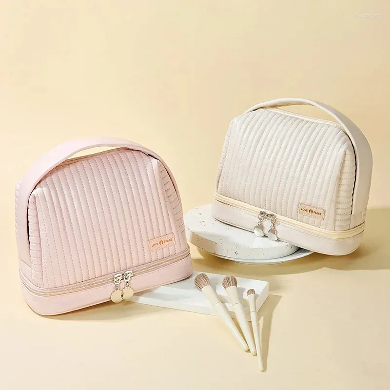 Sacs à cosmétiques Toast Makeup Bag PU imperméable et multifonctionnel