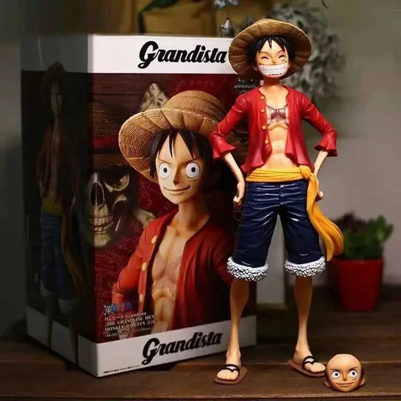 Action Toy Figures 27cm Anime One Piece Figurine Luffy PVC Statue Action Figure Monkey D Luffy Classic Model Toy Living Decoration