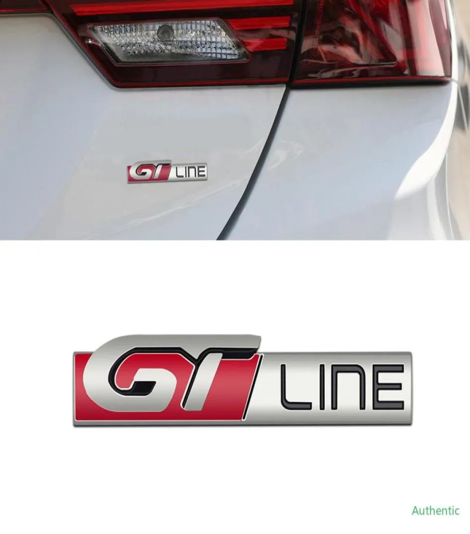 Adesivo per baule posteriore GT Line Emblem per PEUGEOT 206 207 208 2008 3008 4007 4008 5008 RCZ 308 407 Accessori distintivo per girovita laterale9887469