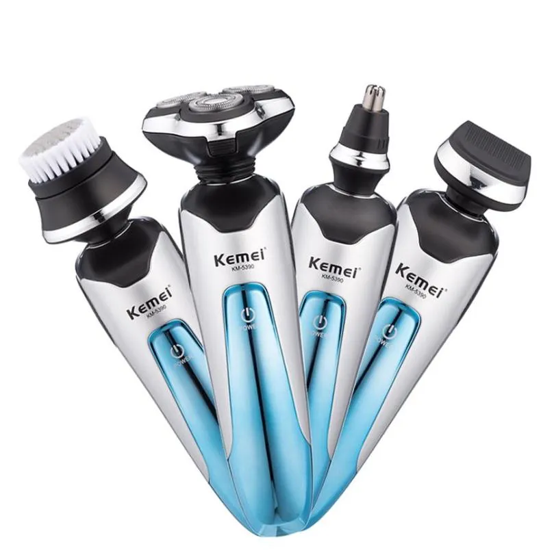 Kemei 3D rasoio elettrico ricaricabile rasoio elettrico galleggiante barba rasoio da uomo macchina da barba trimmer naso kit per toelettatura261D6777749