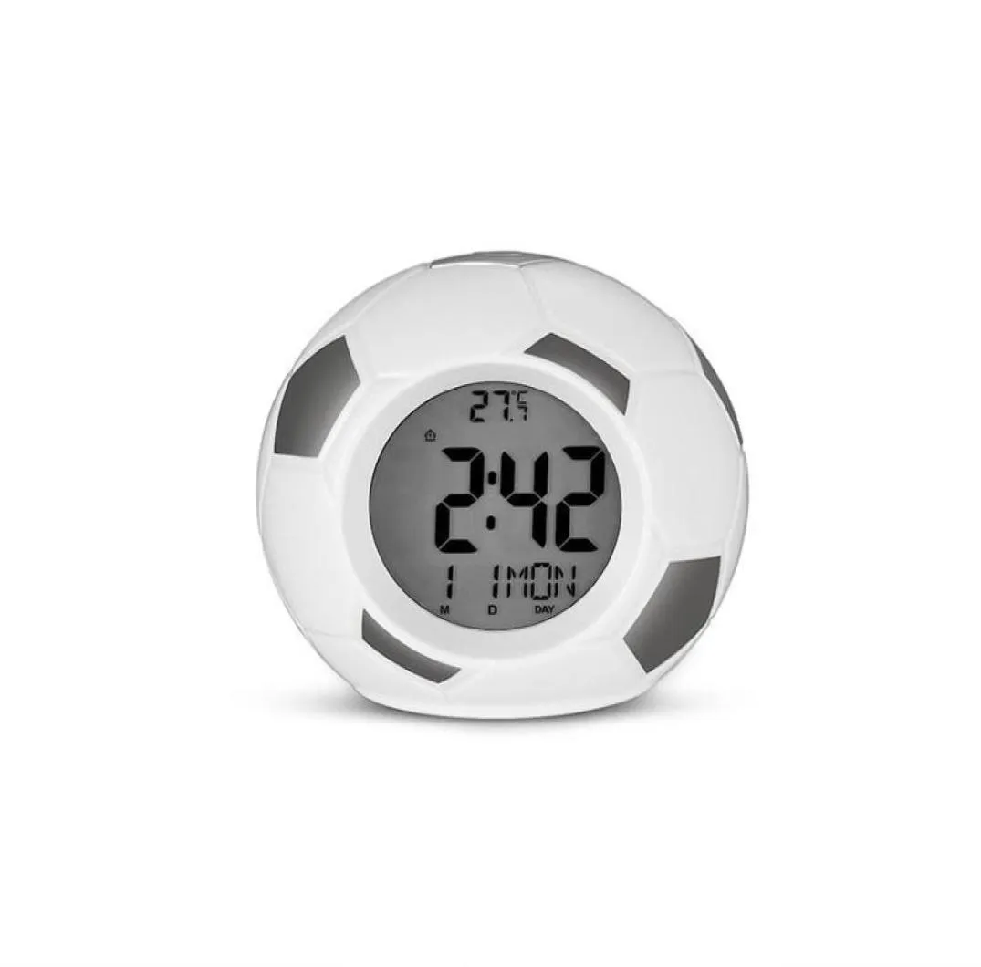 Altri orologi Accessori Modello Sveglia Display digitale della temperatura Decorazioni per la casa Bambino Bambini LED Calcio7683375