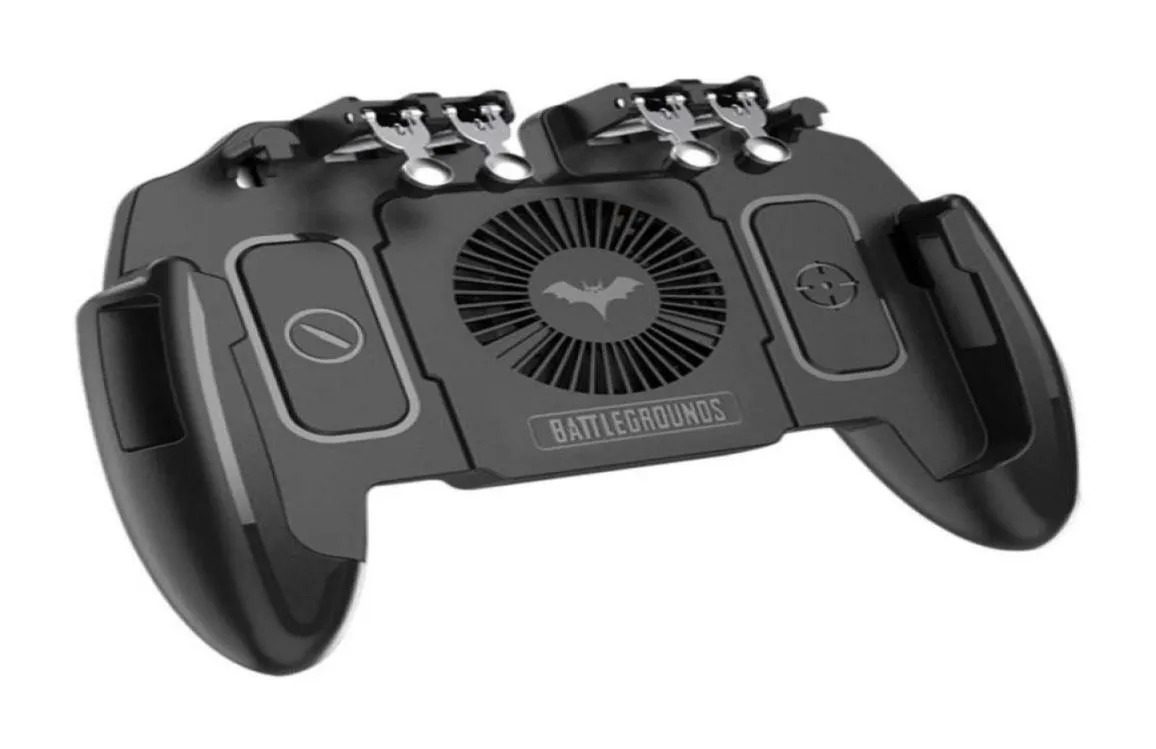 SixFinger Mobile Phone Game Controller Joystick Cooling Fan Gamepad 2021 Movement Adjustable Heat Dissipation Controllers Joyst1178126