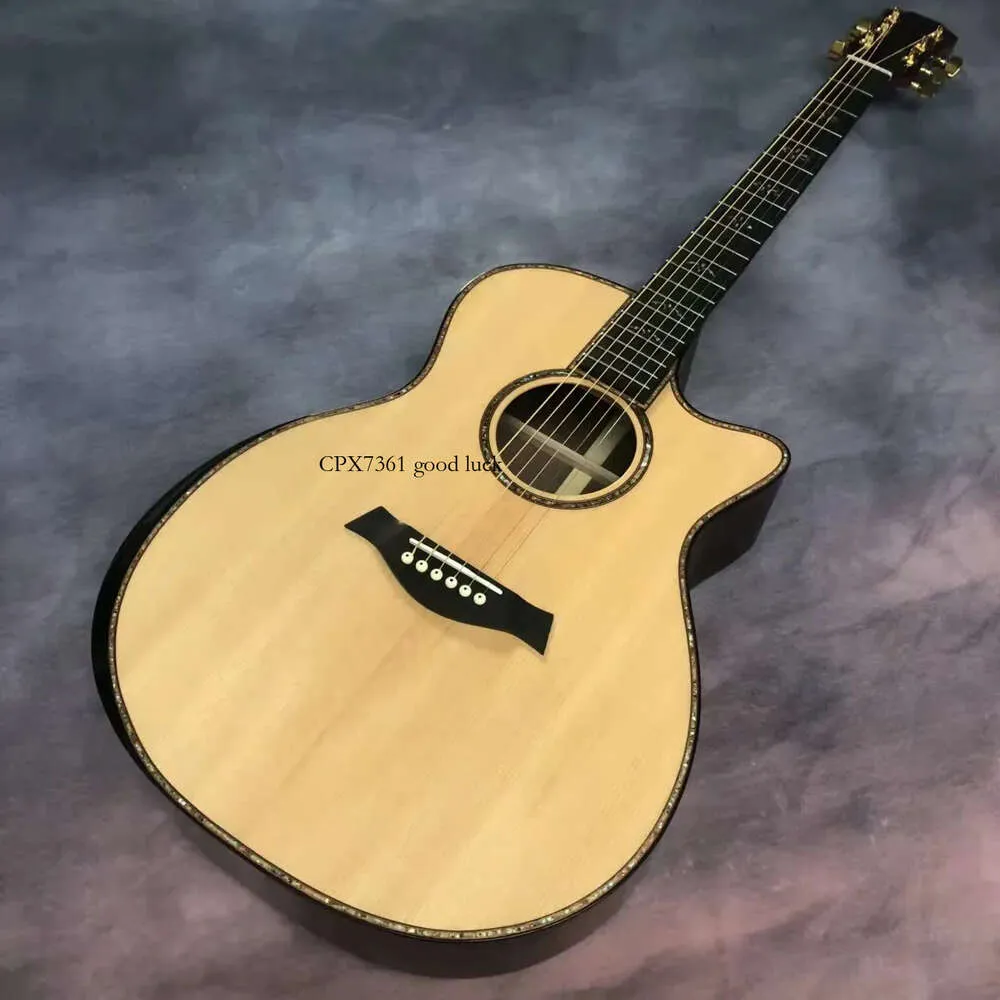 GA Series Solid Wood Profile Guitar Black Finger Acoustic Guitar