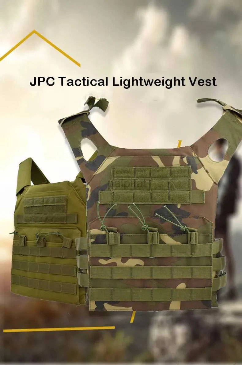 Tactical Vests Hunting Tactical Vest Bulletproof JPC Molle Plate Carrier Vest Multifunctional Field Vest Plate Vest 240315