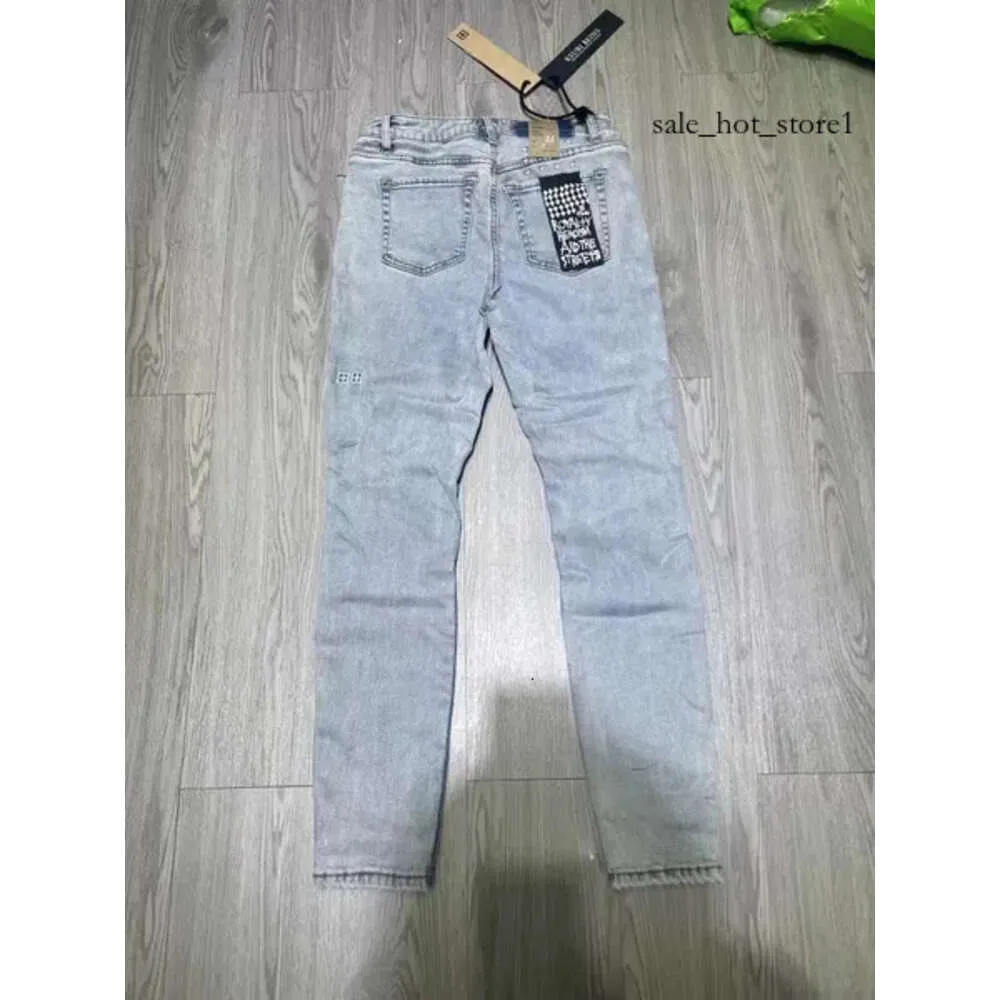 Jeans masculin Ksubi Jeans jeans mode BAGGY GELINE GRADE PURPLE Jeans élastique décontracté long Summer Summer New Stylek86d Jeans Uomo 797