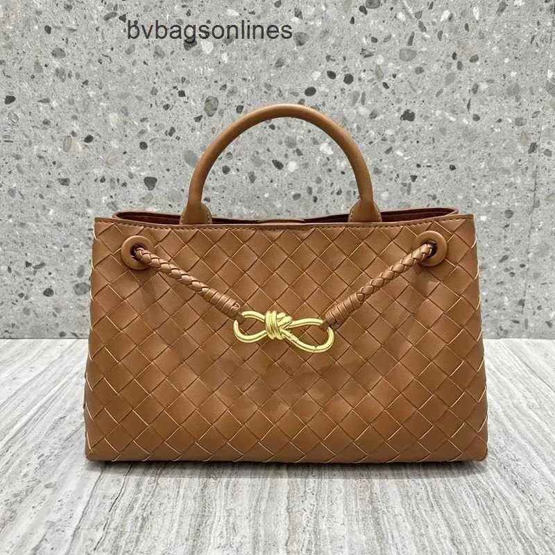 Original Bottegs Venetas Andiamo sac DIVAN femmes véritable peau de vache tissé vieux argent Style fourre-tout Shopping épaule sac à dos sac à main