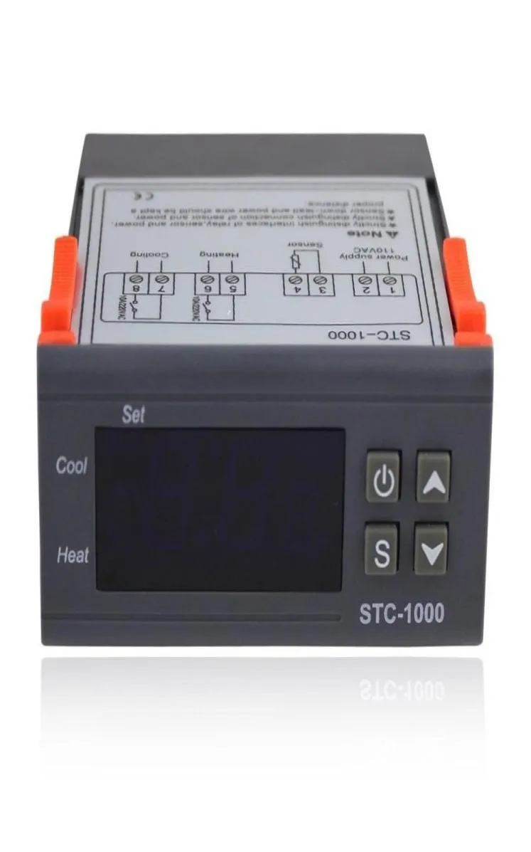 Universal 5099 stopnia STC1000 cyfrowy termostat regulator termostatu termostat termostat W AC 110V 220V 24V 12V1398834