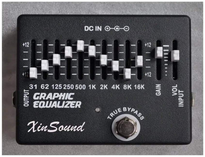 10 Pédale d'effets de guitare EQ égaliseur 2 bandes XinSound EQ99 par Handmade Graphic Equalizer7765663