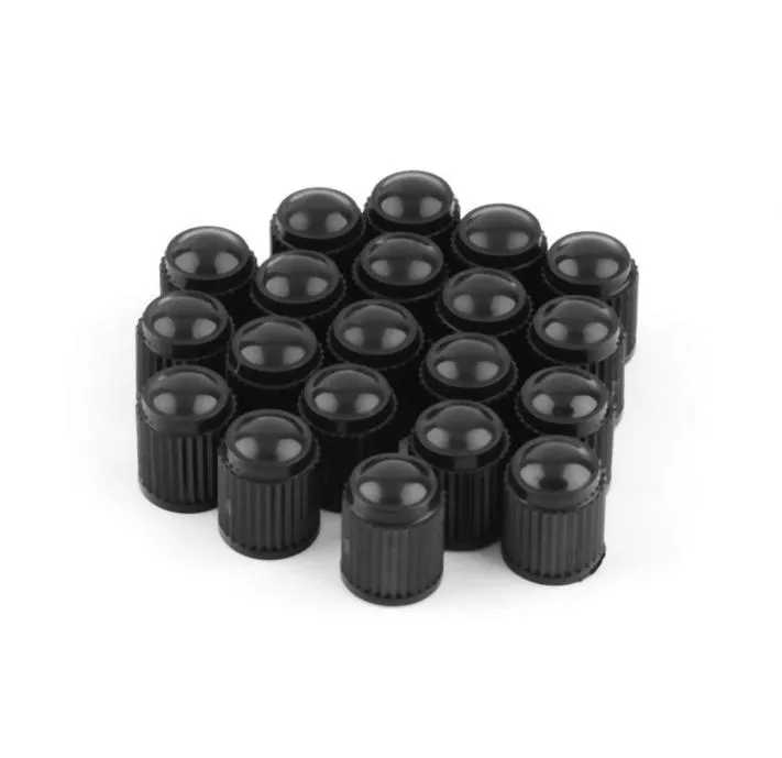 1000pcs Plastic Bike Bicycle Car Van Motorbike Tyre Valve Dust Caps Black4828433