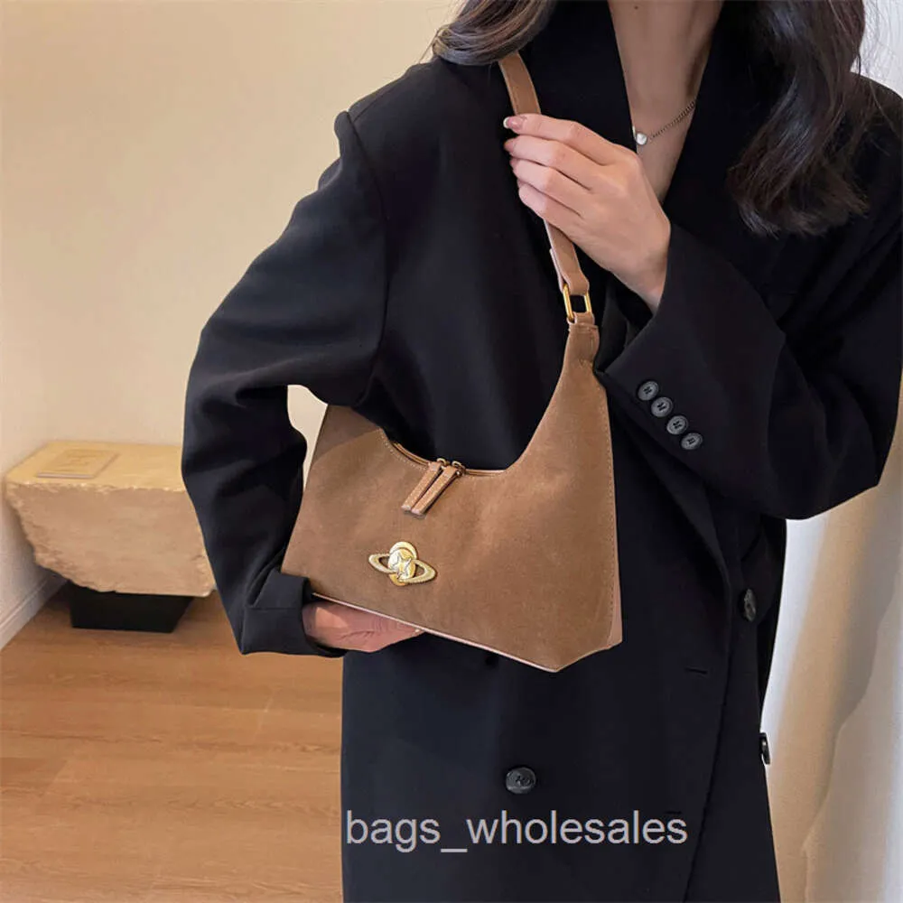 Factory Stores Are 95% Off Underarm Bag for Women Spring 2024 New Plush Fabric Texture Niche Handbag Fashionable and Simple Shoulder