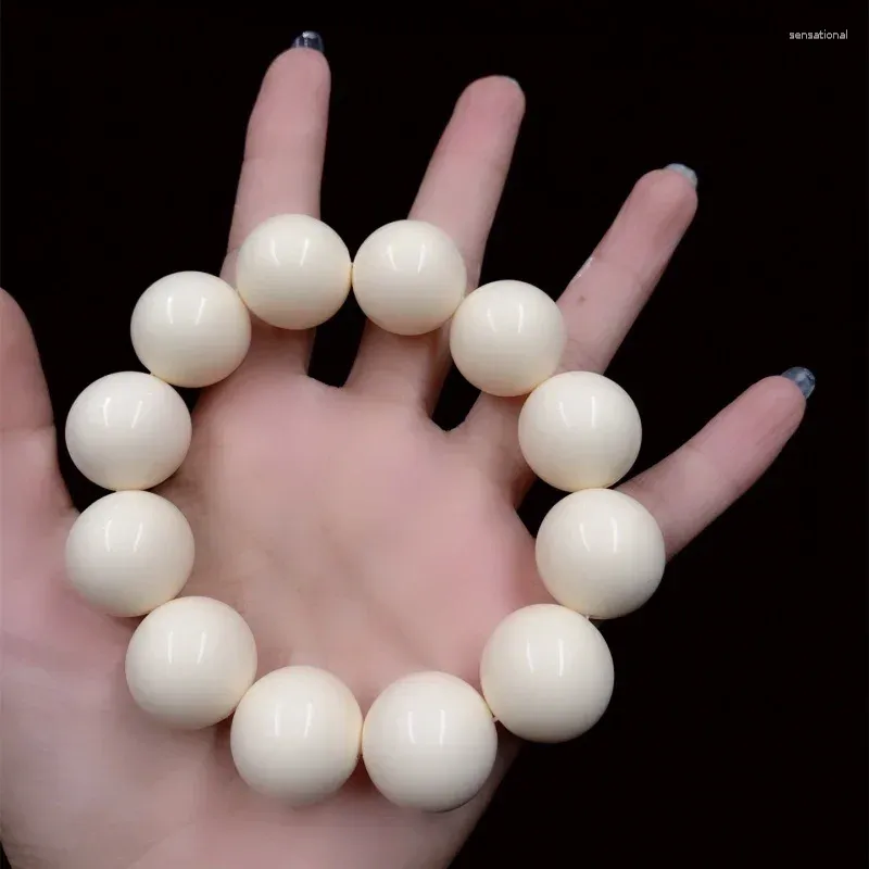 Brin ivoire noix 1.8 et 2.0 perles rondes Bodhi graine Bracelet diffusion en direct approvisionnement en gros